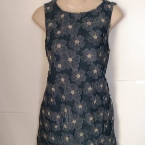 Altar'd State Blue Jeans Daisy Mini Dress Cottagecore Whimsygoth
